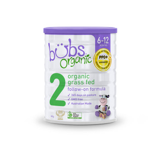 原装进口澳洲Bubs有机草饲婴幼儿儿童牛奶奶粉2段(6-12个月)800g
