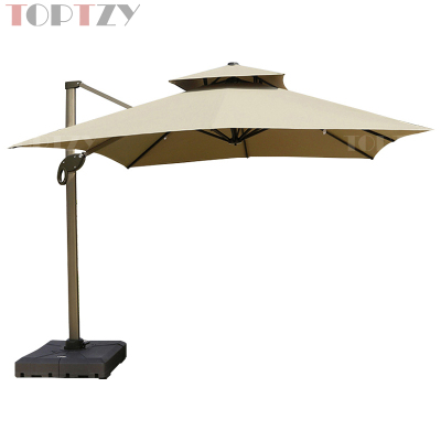 探在途 TZT5072117 户外遮阳伞庭院伞别墅露天花园罗马伞 2.5米 抗风款