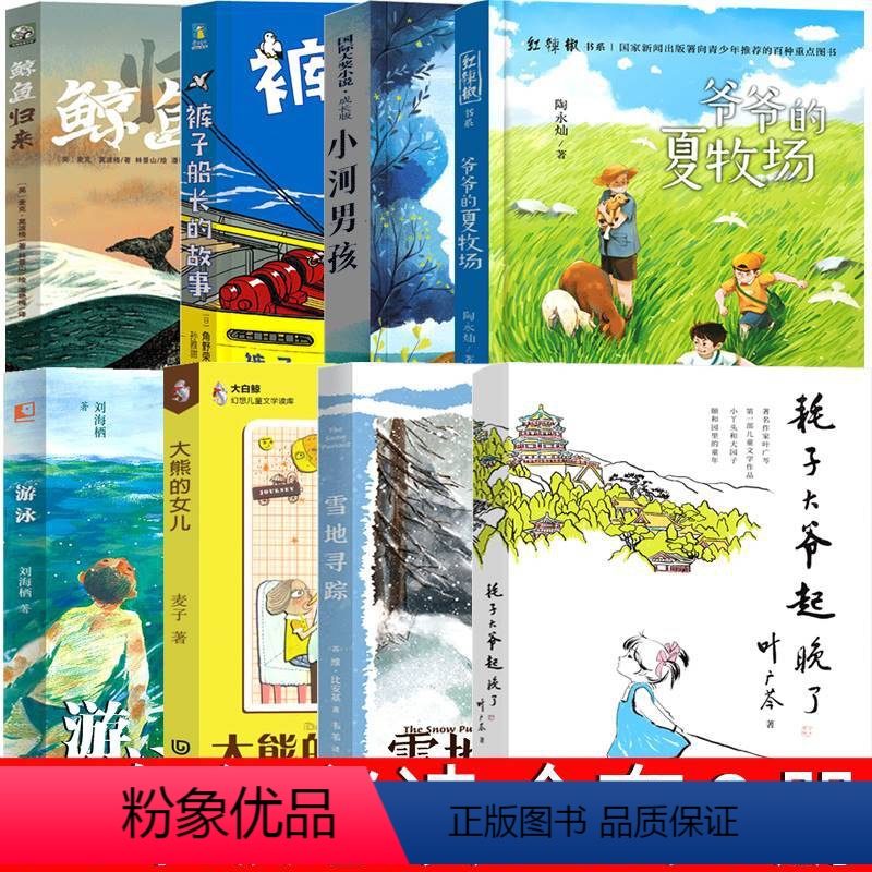 四年级套装全8册 [正版]大熊的女儿 麦子著 大连出版社四年级阅读课外书必读的老师裤子船长的故事游泳爷爷的夏牧场鲸鱼归来