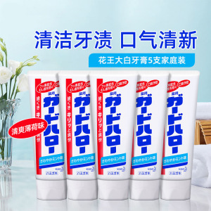 KAO花王大白牙膏165g去牙垢清洁牙齿口气清新洁净牙膏原装进口 薄荷清香