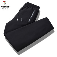 啄木鸟男士羊羔绒休闲裤冬季运动加绒加厚直筒运动裤防风防水棉裤