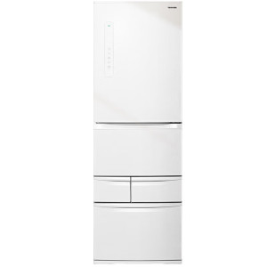 东芝 GR-RM435WE-PM265 日式多门五门超薄嵌入大容量风冷无霜自动制冰小户型家用节能冰箱 412升