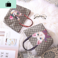 流行小包包女新款2020质感手提包百搭可爱卡通小猫儿童托特包迷你NEW LAKE