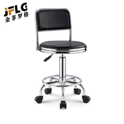 苏宁 金菲罗格 办公家具 带靠背旋转吧椅 可升降吧台椅