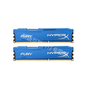 金士顿(Kingston) 骇客神条 Fury系列 DDR3 1600 16GB(8GBx2)台式机内存条 蓝色