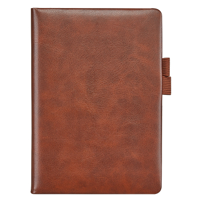 齐心 C5708 简合皮面本 A5 120张 棕
