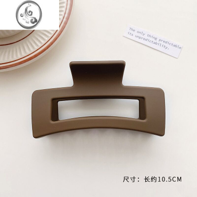 JiMi韩国网红简约发夹女大号抓夹后脑勺夹子高级感盘发鲨鱼夹发卡头饰