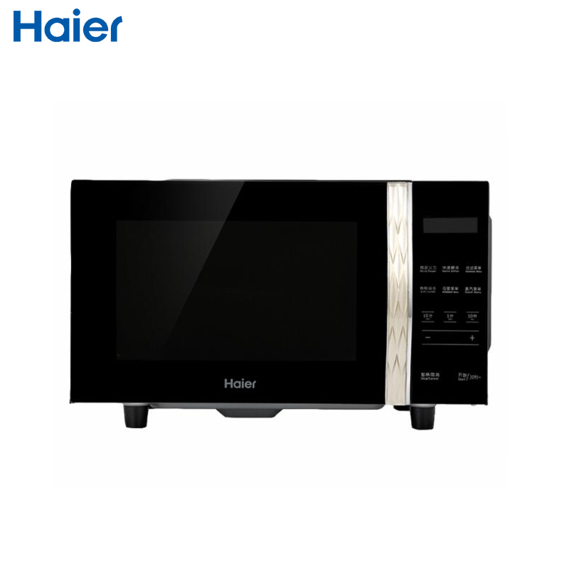 海尔(haier)微波炉mzga-2390evtzb 纳米银内胆 聚能瓷晶平板 23升容量