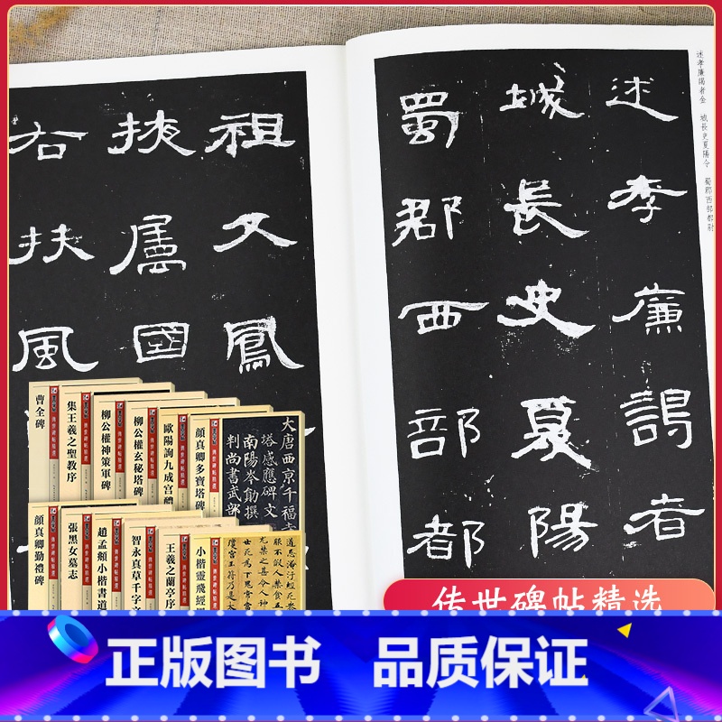 [正版]墨点字帖 传世碑帖精选12本 赵孟頫颜真卿柳公权欧阳询王羲之小楷多宝塔勤礼碑九成宫玄秘塔墓志灵飞经千字文兰亭序