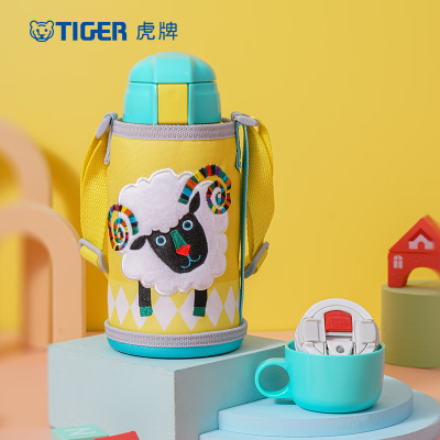 虎牌(tiger) 600ml儿童保温杯保冷吸管杯两用杯MBR-S06C 款式随机
