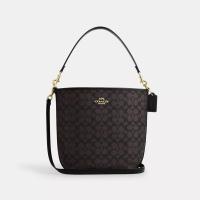 蔻驰(COACH)女士大容量手提包时尚简约百搭配饰链条单肩斜挎包