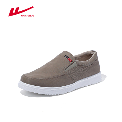 回力(Warrior)新款乐福鞋百搭休闲小白鞋男一脚蹬平底板鞋