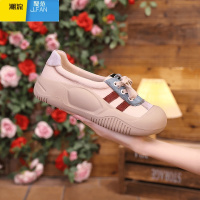 聚范千之恋2024新款新款浅口单鞋女复古厚底百搭平底休闲鞋