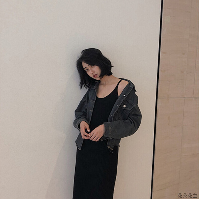 针织吊带连衣裙秋装女新款中长款修身包臀开叉一步裙子打底裙-定制