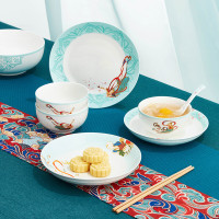 共禾京品 敦煌飞天32头骨瓷餐具 ZFTWCOM240009