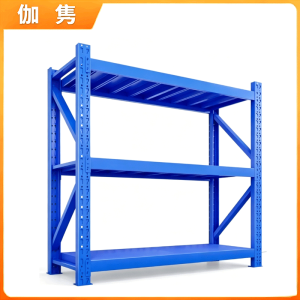 伽隽 蓝色货架 三层 1200*500*2000mm(200kg) 组