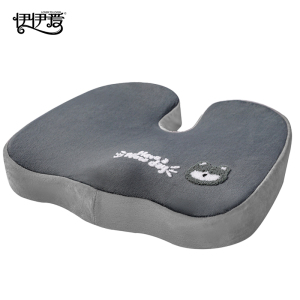 伊伊爱 毛巾绣U型记忆棉坐垫