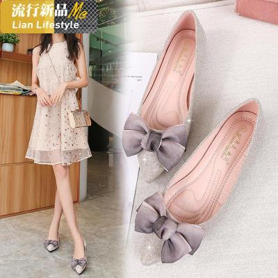 单鞋女2020新款春季潮流平底少女瓢鞋豆豆鞋40大码网红女鞋41一43知义(ZHIYI)休闲鞋