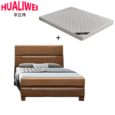 华立伟床+床垫100*200*100cm套