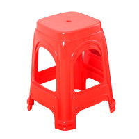 广亿隆可叠放塑料餐椅方形凳子十个装