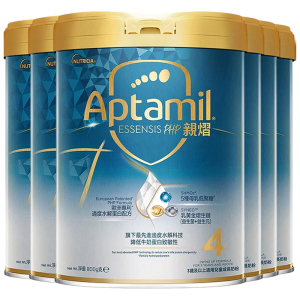 [6罐装]Aptamil香港原装进口爱他美奇迹白罐亲熠4段3岁以上适度水解婴幼儿配方奶粉800g