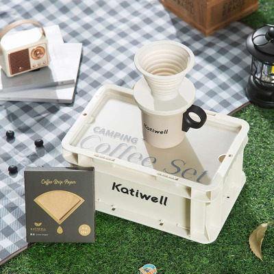 KATIWELL 户外露营系列珐琅搪瓷杯咖啡杯 露营套装