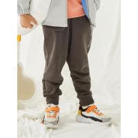 [1件5折价:54.5]moomoo童装男童长裤春秋新款杜邦索罗娜面料运动休闲针织裤