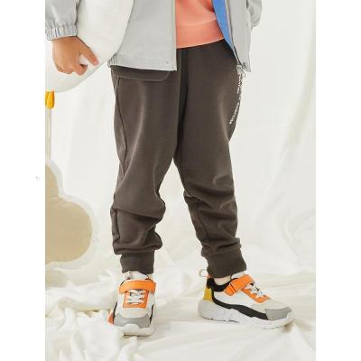 [1件5折价:54.5]moomoo童装男童长裤春秋新款杜邦索罗娜面料运动休闲针织裤