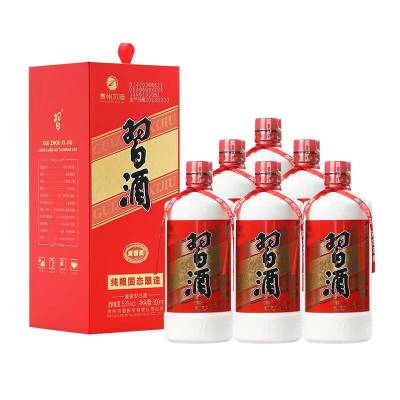 习酒 圆习酒 53度500ml*6瓶整箱装 酱香型新老版本年份随机