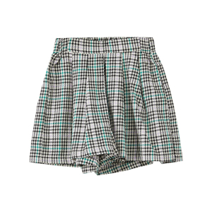 [2件2折价:24]moomoo童装女童裙子春季新款休闲洋气女中童格子半裙