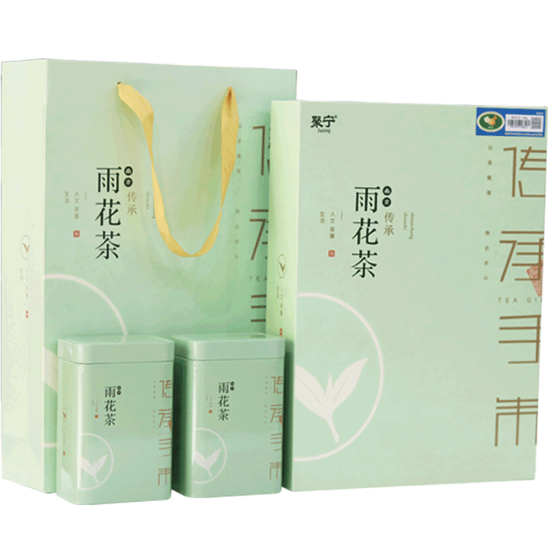 聚宁juning茗茶南京雨花茶2021新茶 南京特产炒青绿茶原产地认证雨花