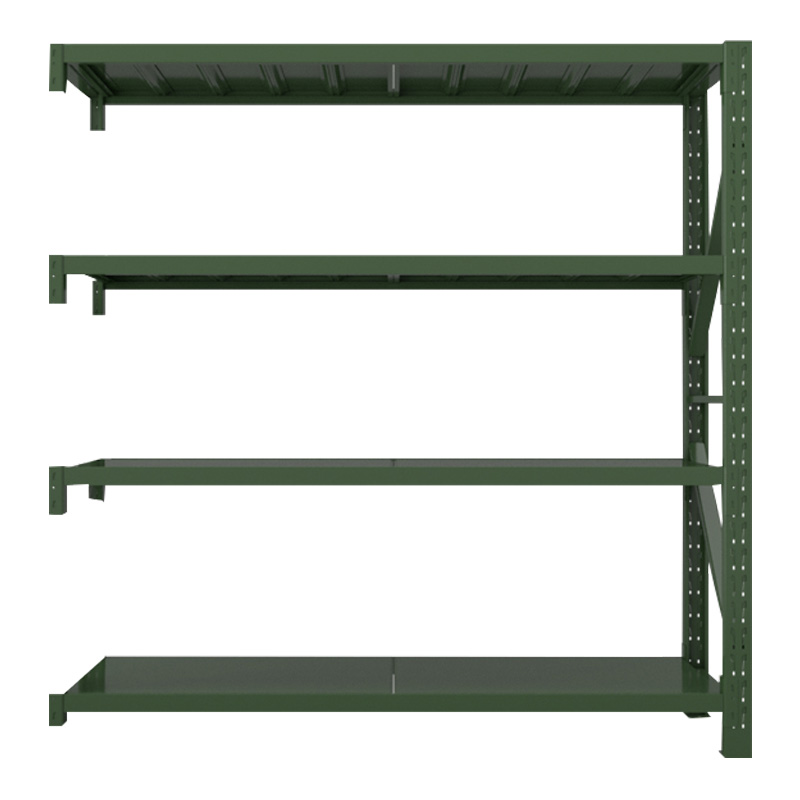 乙壬消防铁锹镐农具摆放架安保装备器材存放架绿色货架存放架中型-副架