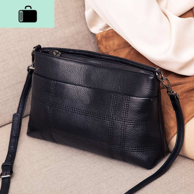 包包女2020新款时尚皮女包中年妈妈包单肩斜挎包百搭软皮手提包NEW LAKE女斜挎包