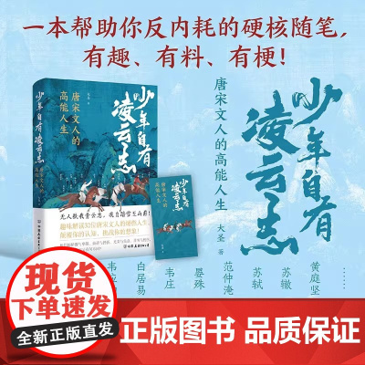 少年自有凌云志 唐宋诗人的高能人生 大圣著 中国古诗词 趣味解读32位唐宋文人的爆燃人生 磨铁图书