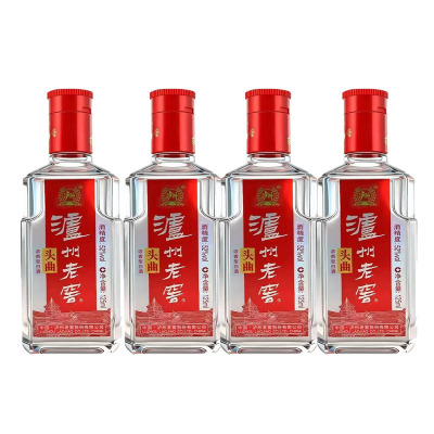 泸州老窖 头曲小酒版 52度125ml*4浓香型白酒 新老版本年份随机