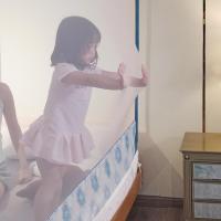 家柏饰(CORATED)新款拉链蚊帐三开防摔儿童加密加厚1.5m1.8米床家用蒙古包纹账