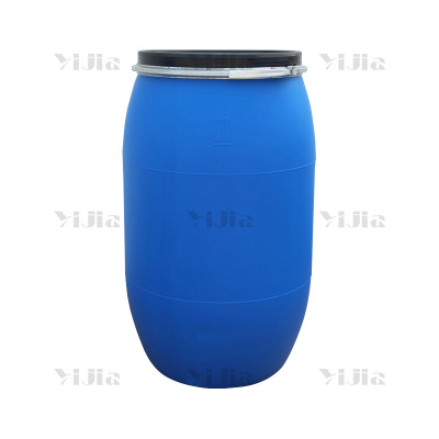 翌嘉YJ40621015法兰桶耐酸碱化工废液桶泔水桶带盖水桶 200L