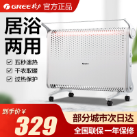 格力(GREE)电暖器NBDC-22 居浴两用 IPX4级防水 一体干衣取暖 过热保护 防水欧式快热炉省电速热家用取暖器