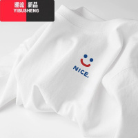 YIBUSHENG白色短袖t恤男女同款季潮流ins潮牌无性别百搭印花男生半袖