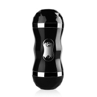 久爱全智能自动感应发声互动双头互动电动飞机杯男用自玩慰器男口吸震动夹吸便携式玩具男性成人情趣性 双粉交+飞机杯黑色手动款