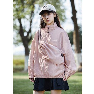 [3件8.5折212.4元,叠加优惠券]赠包防水唐狮新款春秋季女立领上衣运动初秋穿搭薄外套