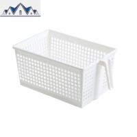 镂空杂物收纳筐冰箱抽屉式储物篮子家用桌面零食杂物整理盒 三维工匠收纳篮