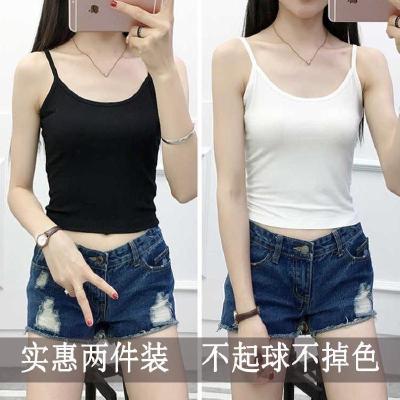 夏款吊带背心女士纯色打底衫短款小背心吊带衫修身性感内搭背心女衫伊格(shanyige)
