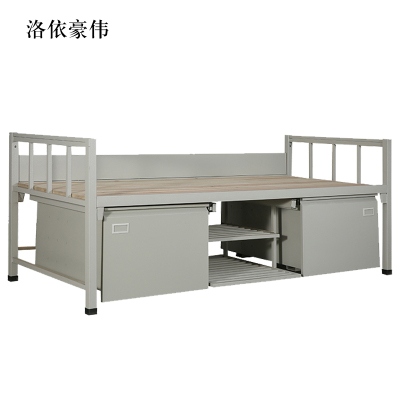 洛依豪伟钢制单人床含柜