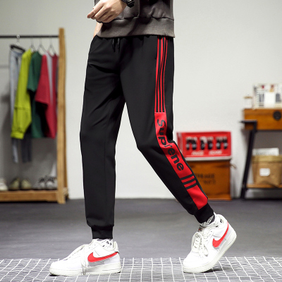 狮臣SHICHEN2020年春季新款男士休闲裤九分裤男宽松休闲裤百搭运动裤男裤哈伦裤男薄款男装裤子