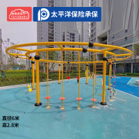 有优贝贝户外儿童圆环形秋千廊架小区公园多功能圆形健身器材游乐设备