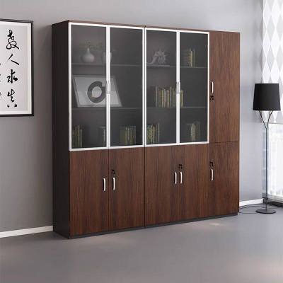 易企采 五门书柜(右) 办公室文件柜隔断储物柜 40*200*200CM 单位:组