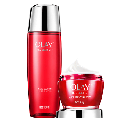 玉兰油OLAY护肤品套装女大红瓶水乳化妆品礼盒抗皱提拉紧致修护肌肤秋冬补水保湿新生塑颜系列新生大红水+面霜礼盒六件套-