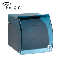 田园思 茶色透明卷纸盒 YZP-JZH03B 个