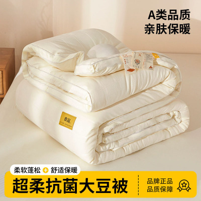 A类超柔大豆纤维被子被芯加厚春秋被褥宿舍单人棉被四季通用